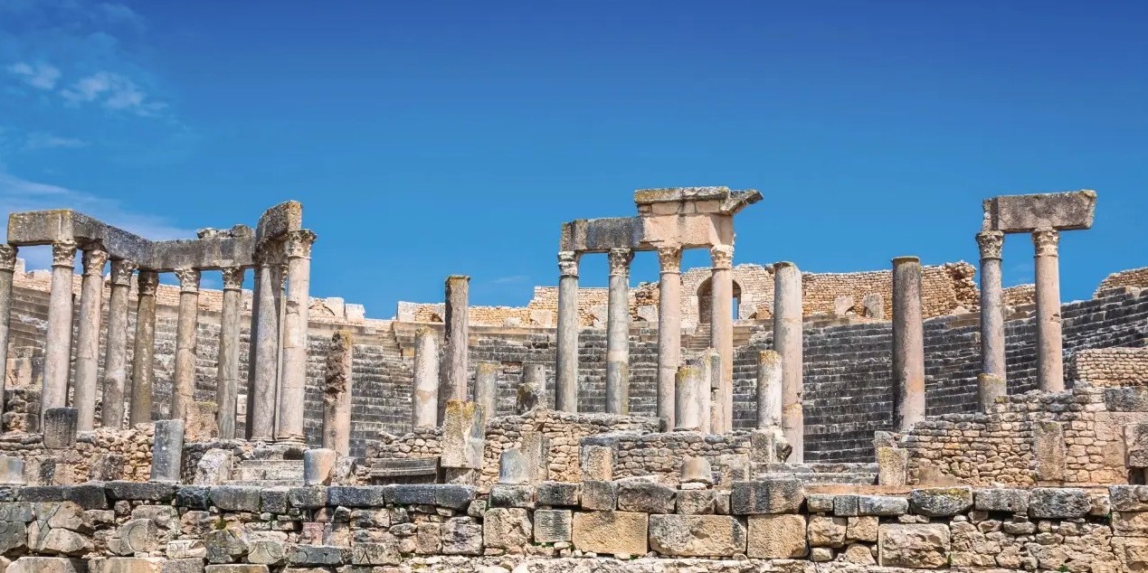 Excursion taxi Dougga – site archéologique romain Tunisie